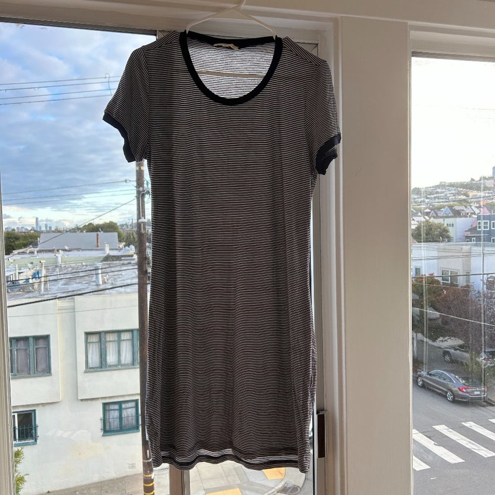 Striped Fitted T-Shirt Dress